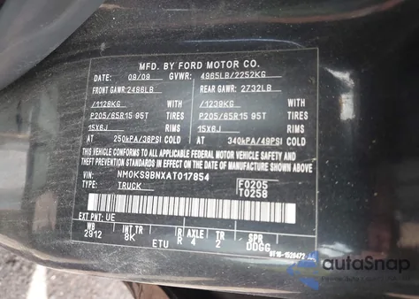 2010 Ford Transit Connect Xlt from USA, damaged, VIN NM0KS9BNXAT017854